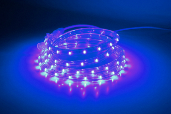 LED-CDL-FCB-3528-13MM-36L-240V-B Светодиодная гирлянда дюралайт фиксинг, синий, D13мм, 36LED SMD3528 фото 1