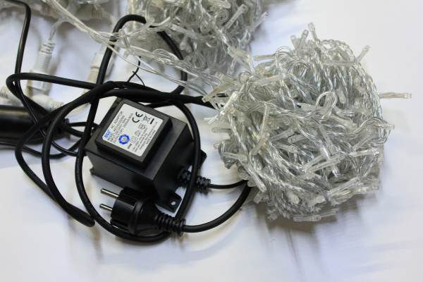LED-PLS-200*5-20M*5-24V-B/С LED гирлянда Спайдер 5*20м, 24V, синие LED/прозрачный провод. Neo-Neon фото 3