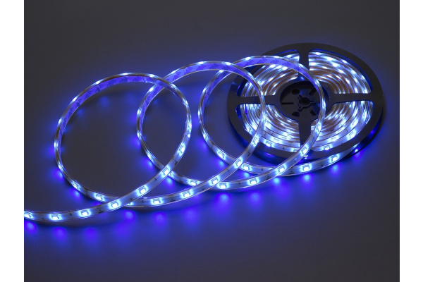 NEW FLEX-SWP5150В-В 12V,IP67,30 SMD5050 белая основа (Синяя) фото 1
