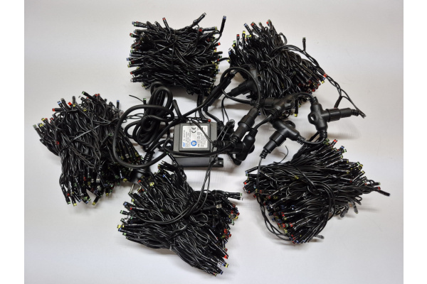 LED-PLS-200*5-20M*5-24V-M/BL-F(W) Flash LED гирлянда Спайдер 5*20м, 24V, мульти LED/Flash белый фото 5