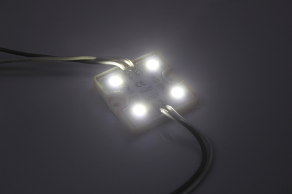 4 SMD WHITE модуль 36х36х5мм, белый фото 1