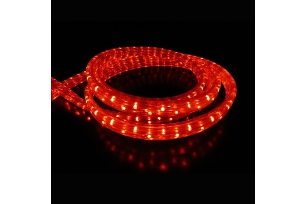 LED-XF-3W-100M-240V Светодиодный дюралайт чейзинг, красный, 11*18мм, 240V, кратность 2м. Flesi фото 1
