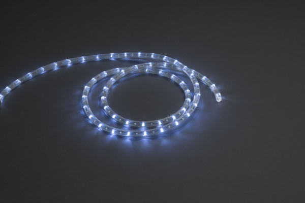 LED-СDL-2W-3.33CМ-100M-220V-PW3 Светодиодная гирлянда дюралайт фиксинг, белые светодиоды, 11,5мм, 30 фото 2