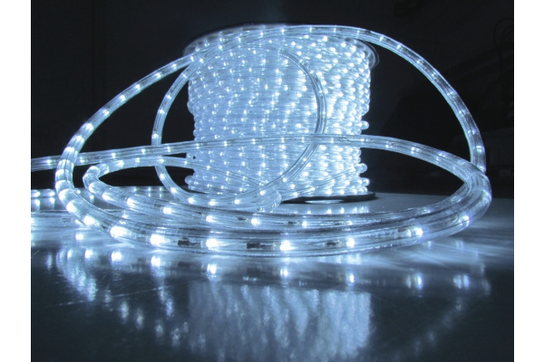 LED-XD-3W-100M-240V Светодиодная гирлянда дюралайт чейзинг, белый, D13мм, 36LED/метр, IP54, кратност фото 1