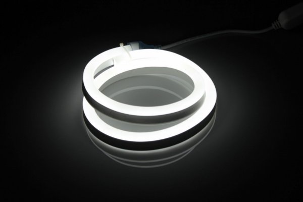 LM-24V-2835-120P-big size-W  Световая гирлянда Гибкий неон LED NEON FLEX белый, 12х25мм.  фото 1