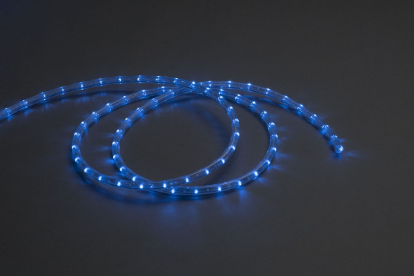 LED-СDL-2W-100M-11.5MM-3,33СМ-220V-B Светодиодная гирлянда дюралайт, фиксинг, синие светордиоды, 11, фото 2