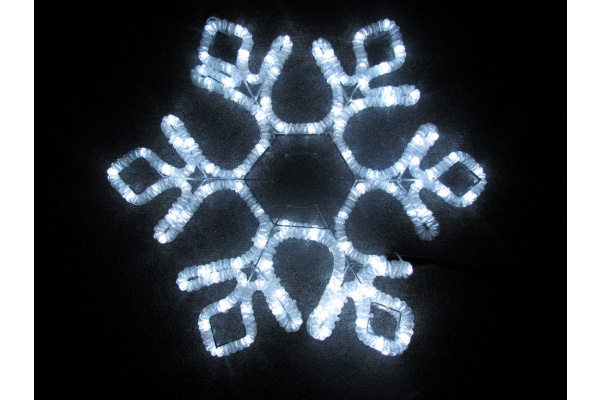 LED-XM(FR)-2D-CK012-W-24 WhiteСнежинка 60.5х52см фото 1