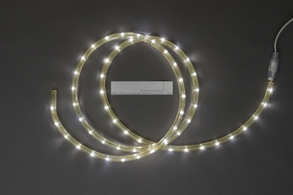 LED-СDL-2W-3.33CМ-100M-220V-WR1 Светодиодная гирлянда дюралайт фиксинг, белые светодиоды, 11,5мм, 30 фото 1