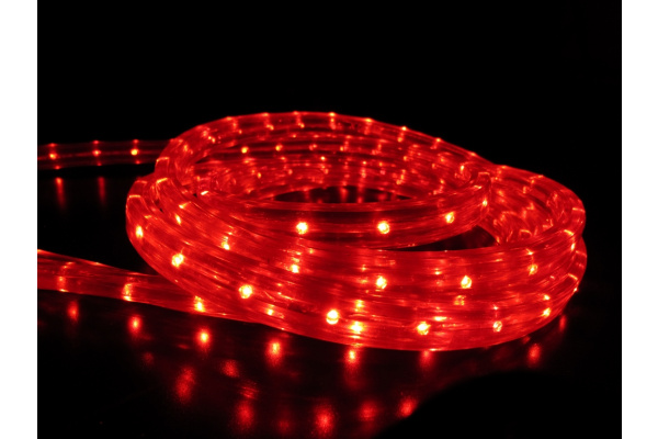 LED-XF-2W-100М-240V Светодиодный дюралайт фиксинг, красный, 11*18мм, 240V, кратность 2м. Flesi фото 2