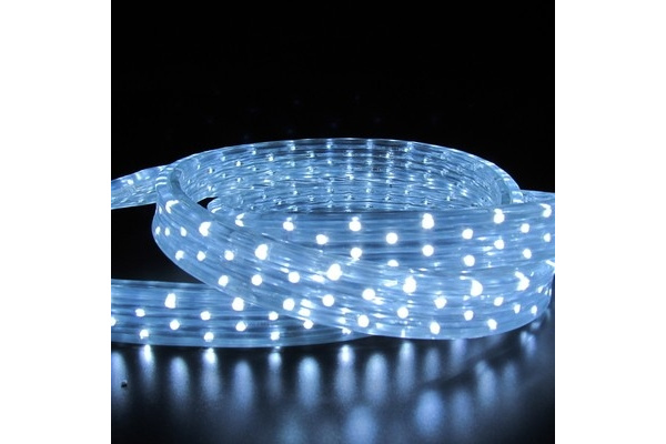 LED-XF-5W-50M-240V  Светодиодный дюралайт чейзинг, белый, 11*28мм, 240V, кратность 2м. Flesi фото 1