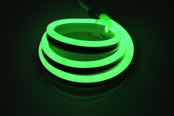 LM-220V-2835-120P-G   Световая гирлянда Гибкий неон LED NEON FLEX зеленый, 8х18мм.  фото 1