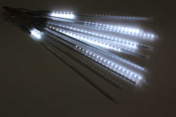 Сосульки строб Трубки D12mm,10шт 0,5М Белая LED-PLM-SNOW-480SMD-0.5*4.5M-10-7V-W не соедин. фото 1
