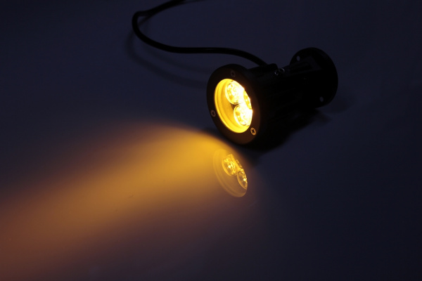 G-DT02-Y 12V точ.повор.LEDпрожек,3LED CREE/1W,12V жёлтый фото 1