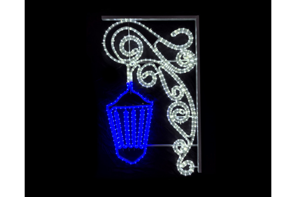 FLESI-LED-KN 021-240V-W/B (LED LANTERN PATTERN MOTIF) РФ 100х60см фото 1