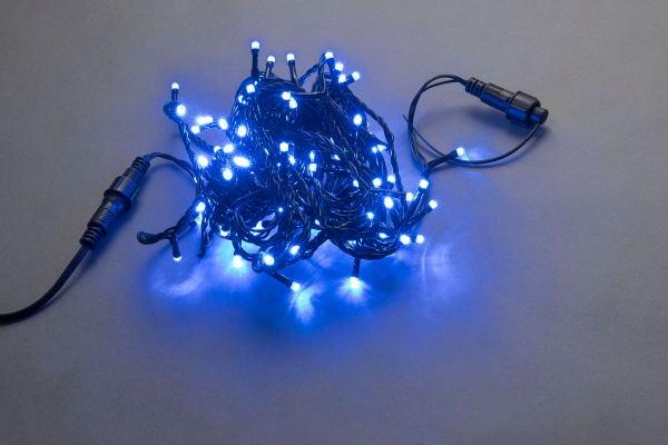 LED-PLS-200-20M-240V-B/BL-W/O, Синий / черный провод, IP-54, соединяемая (без силового шнура) фото 2
