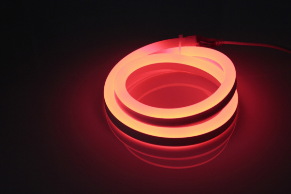 LM-220V-2835-120P-big size-R Световая гирлянда Гибкий неон LED NEON FLEX красный,12х25мм, УЗКИЙ  фото 1