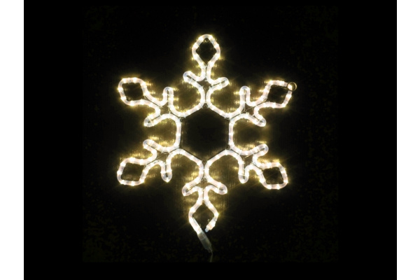 FLESI-LED-FL-SNOWFLAKE-55x55-240V-WW фото 1