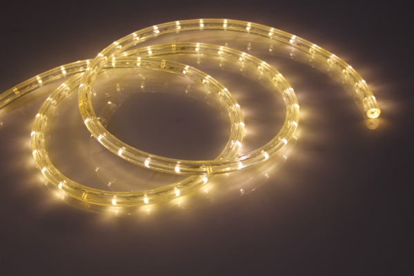 LED-DL-2W-100M-2M-240V-WW-Flash Светодиодная гирлянда дюралайт, флэш, белый теплый, D13мм, 36LED/мет фото 2