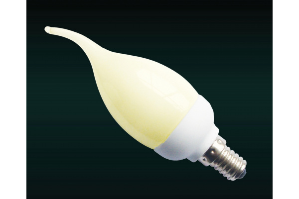 Flesi candle 9W FTF E14 2700K125х39 св. мат. ветер фото 1