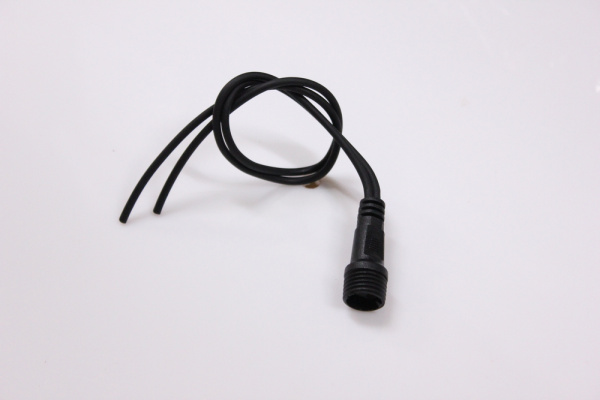 Коннектор к гирлян. и бахром.24V LED-PLR/PLS/RPLR-160 (НОВЫЙ КОННЕКТОР) для подкл/ к БП, цв. черный фото 1
