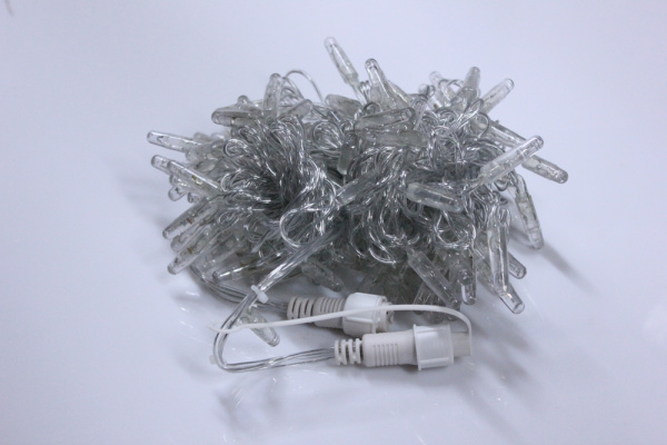 LED-PLS-100-10M-240V-WW/C-F(W)-W/O Бел.Т/бел. флэш на прозр.пр.,соед.(без шнура) С КОЛПАЧКОМ фото 4