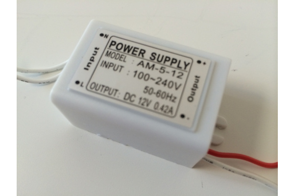 NEW Источник питания 5W (DC12V/0.5A/5W) IP20 фото 1