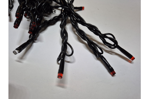 LED-PLS-200*5-20M*5-24V-R/BL-F(R) Flash LED гирлянда Спайдер 5*20м 24V, красные LED/черный провод фото 6