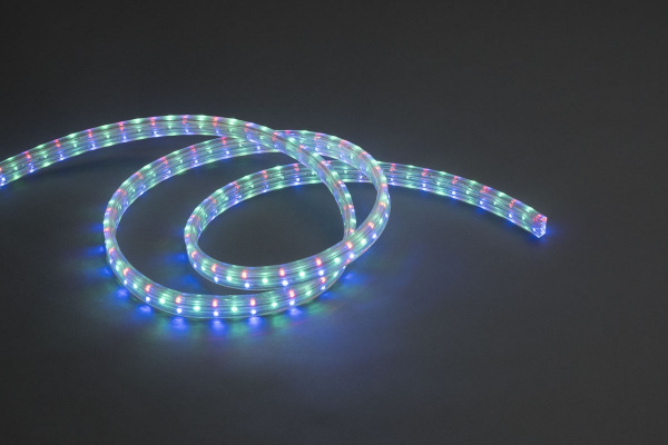 LED-UFL-4W-90M-2M-240V M(R/G/B) Светодиодный дюралайт чейзинг мульти, 11*22мм кратность 2м. Neo-Neon фото 2