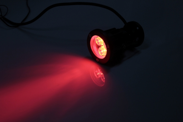 G-DT02-R 12V точ.повор.LEDпрожек,3LED CREE/1W,12V красный фото 1