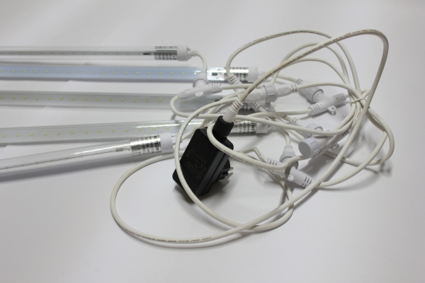 Сосульки Трубки 5шт 1М Бел. LED-PL-SNOW-480SMD-1M-5-12V-W Соединяемая  фото 3
