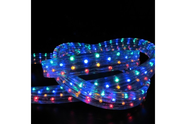 LED-FL-5W-0,694CM-54M-220V-M Светодиодный дюралайт чейзинг, мульти, 12*30мм, кратность 2м. Neo-Neon фото 1
